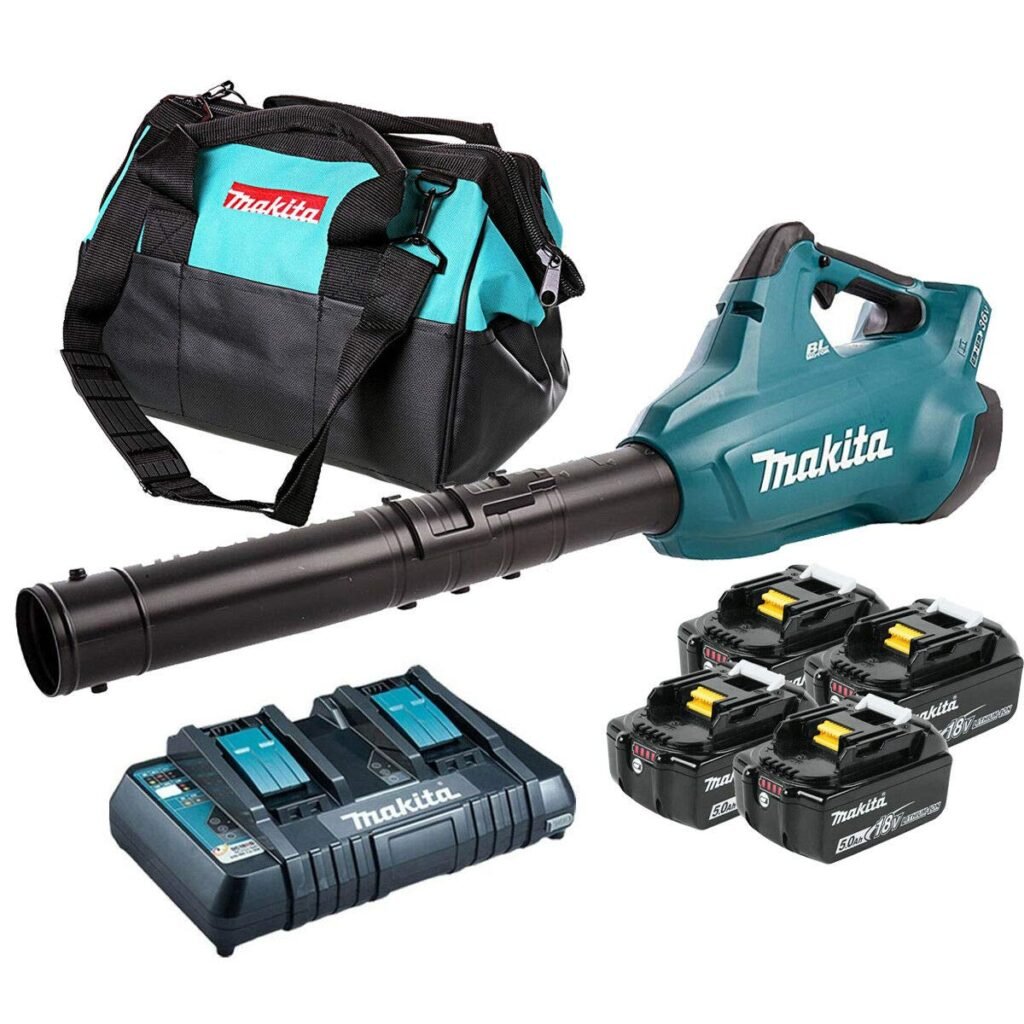 MAKITA- AUTHORIZED DEALER ASMA INTERNATIONAL DUB362PT4 36V Brushless with 4 x 5.0Ah Li-ion Cordless Turbo Blower Combo Kit