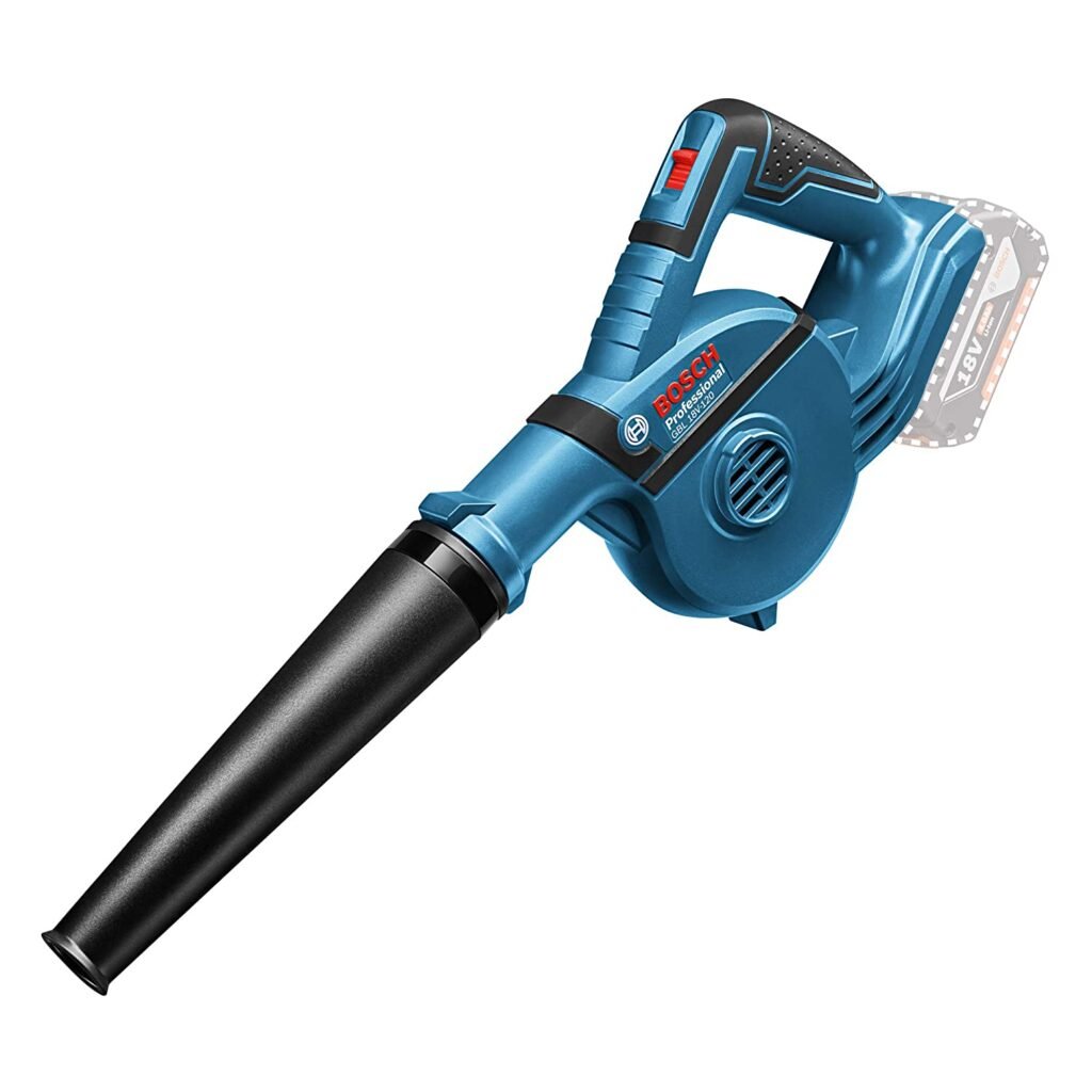 Bosch Professional GBL 18 V-120 Cordless Blower + 4 Accessories (Without Battery and Charger) - Carton
