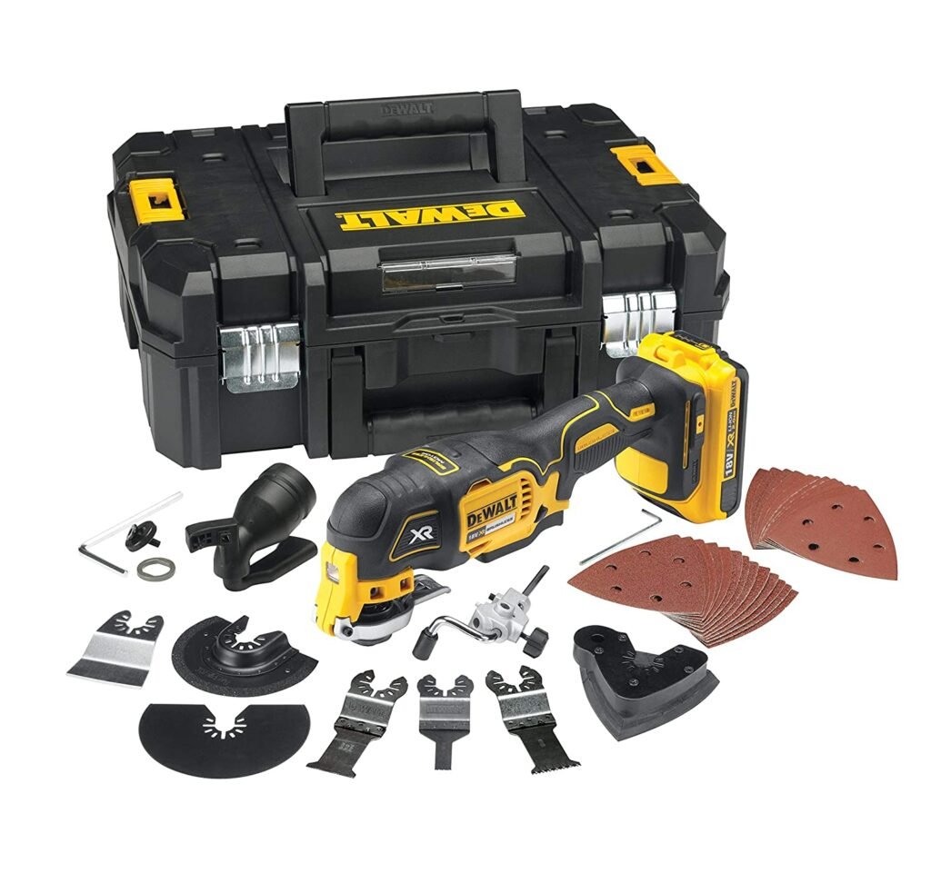 DEWALT DCS355D2 18V XR Li-ion Cordless Oscillating Tool with Brushless Motor-2x2.0 Ah Battery