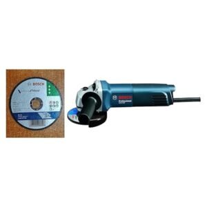 Bosch GWS 600 Professional Angle Grinder (Blue) & Bosch AG4 Metal 4-inch Cut Off Wheel Set (White, Pack of 10)