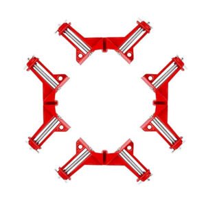 toptopdeal Cute Critters 90 Degree Right Angle Clip Fixed Corner Clamp Multifunction Hand Tool for DIY Fishtank Woodworking Picture Frame (Pack of 4)