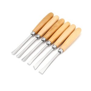 6pcs Wood Carving Chisels Set Carpenter Carving Chisel Kit DIY Hand Gouge Tool