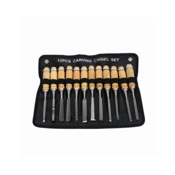 toptopdeal Sunkizzrs® 12Pcs Woodworking Wood Carving Hand Chisel Professional Tool Set