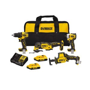 toptopdeal Dewalt DCK489D2 ATOMIC 20V MAX Brushless Lithium-Ion Cordless 4-Tool Combo Kit