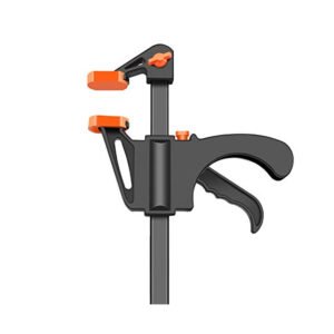 toptopdeal 2Pcs Woodworking Work Bar F Clamp Clip Set Hard Grip Quick Ratchet Release DIY Carpentry Hand Tool Gadget