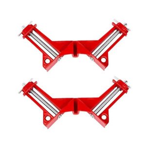 toptopdeal Inrali 90 Degree Right Angle Clip Fixed Corner Clamp Multifunction Hand Tool for DIY Fishtank Woodworking Picture Frame (2Pcs)