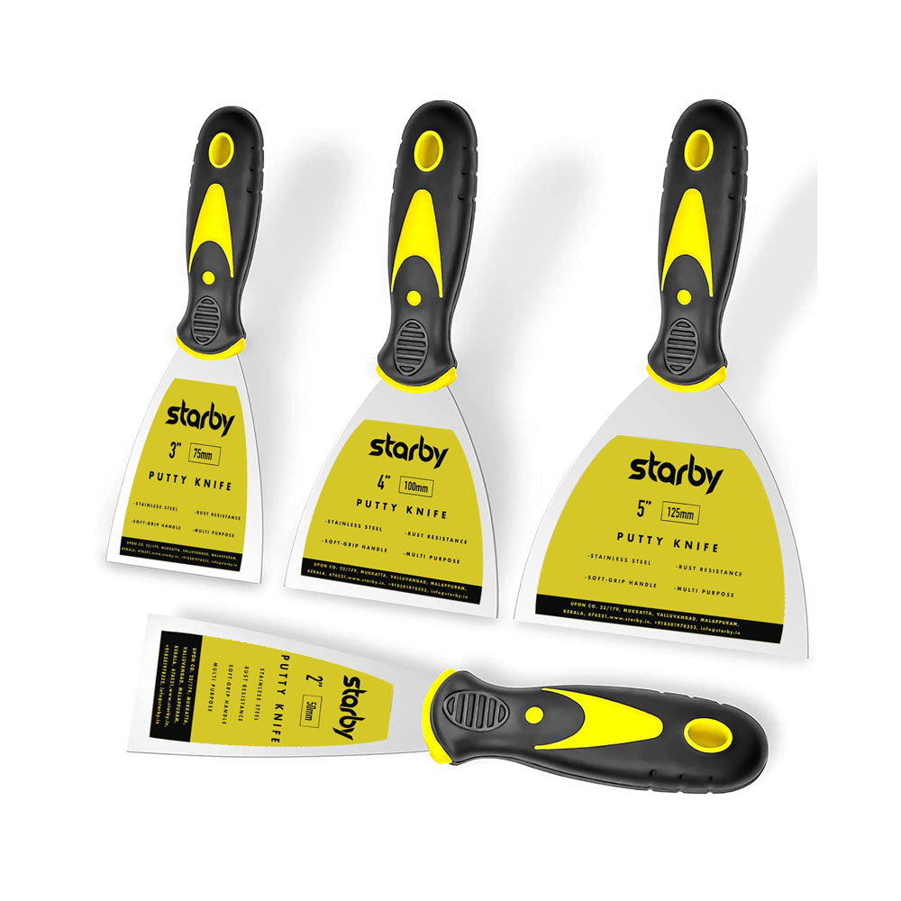 toptopdeal Starby Stainless Steel Putty Knife Set Putty Scraper